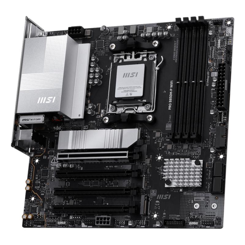 Placa base msi pro b850m - p wifi am5 matx - 4x ddr5