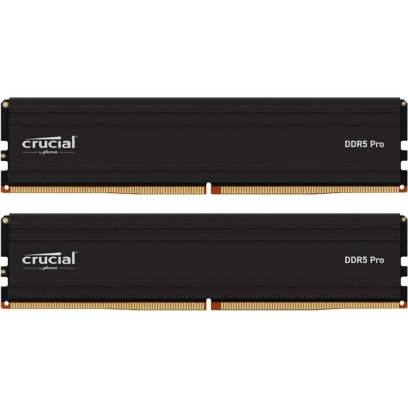 Memoria ram ddr5 128gb 2x64gb crucial pro - udimm - 5600 mhz - pc5 44800 - cl46