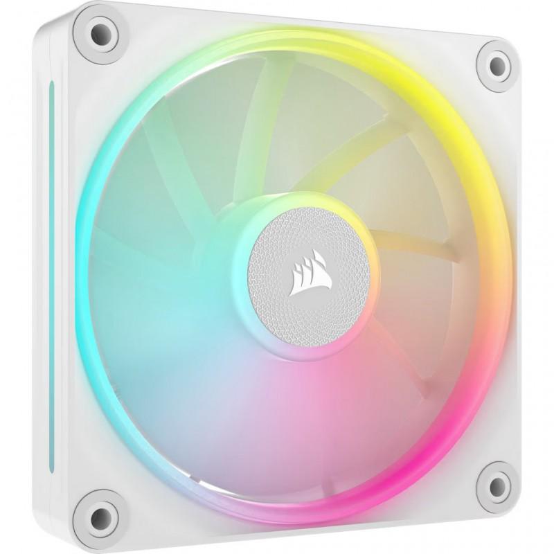 Ventilador caja corsair lx120 icue link rgb 3 x 120mm blanco