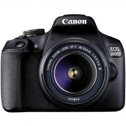 Camara digital canon eos 2000d bk 18 - 55mm is eu26+ -  24.1mp -  digic 4+ -  full hd -  wifi - Imagen 1