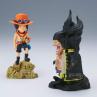 Figura banpresto one piece world collectable figure log stories portgas d.ace vs marshall d.teach 8cm