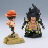 Figura banpresto one piece world collectable figure log stories portgas d.ace vs marshall d.teach 8cm