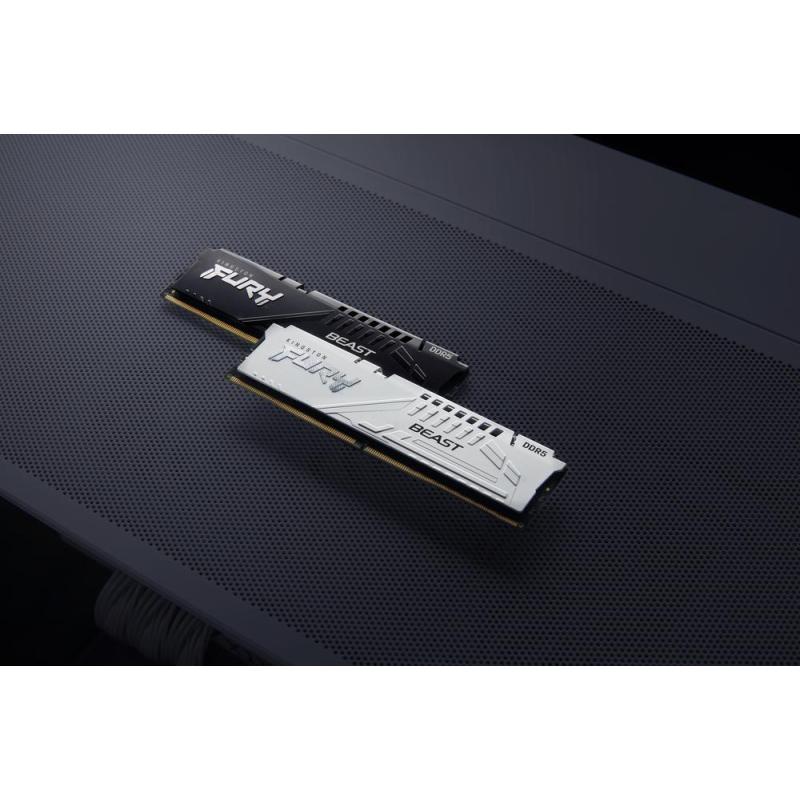 Memoria ram ddr5 64gb 2x32gb kingston - 6000 mhz - pc5 - 48000 - fury beast - cl30 - 1.4v