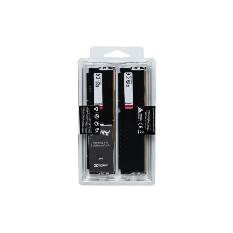 Memoria ram ddr5 64gb 2x32gb kingston - 6000 mhz - pc5 - 48000 - fury beast - cl30 - 1.4v