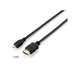 Cable hdmi equip  1.4 high speed a micro hdmi 2m - Imagen 1
