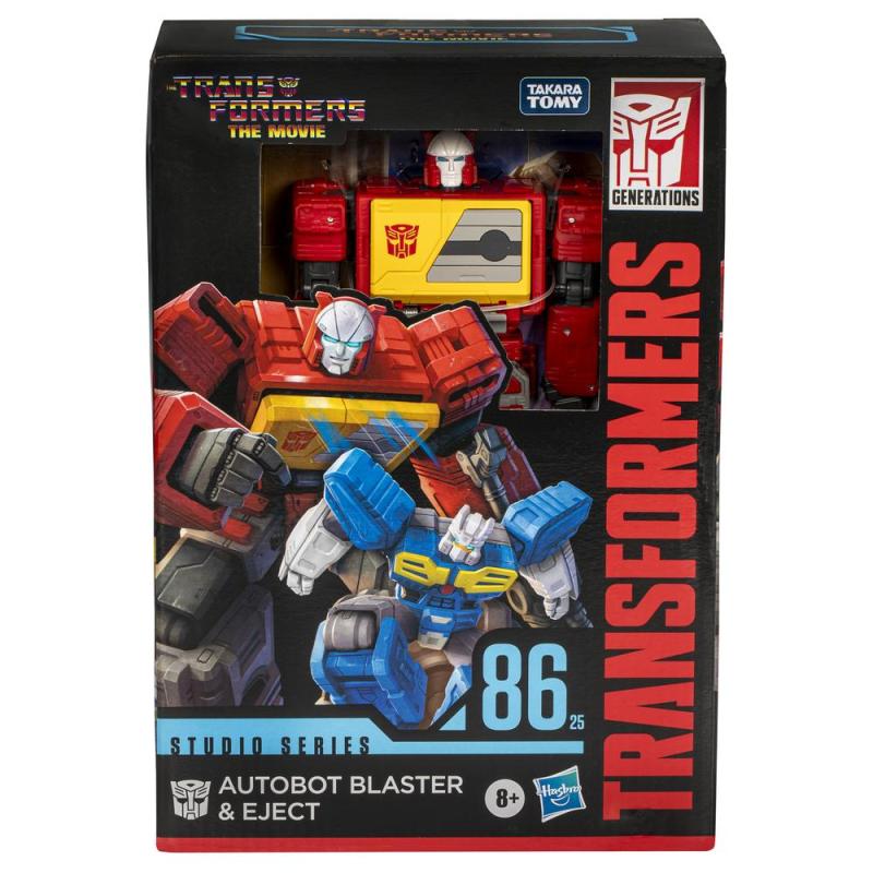 Figura hasbro transformers autobot blaster & eject