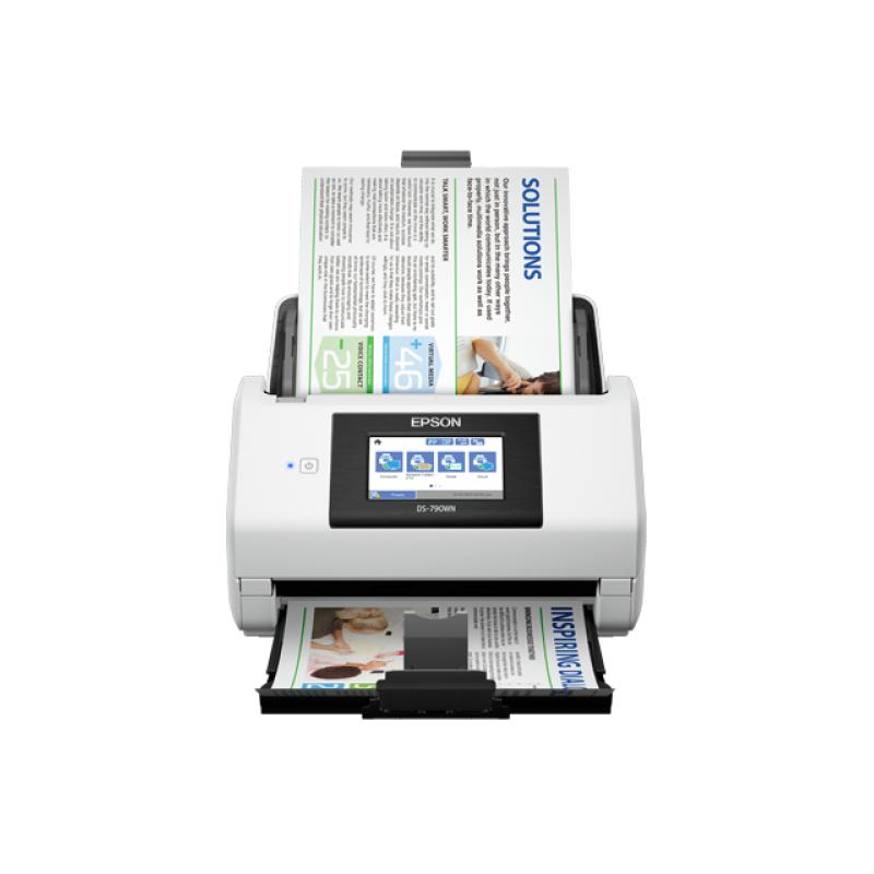 Escaner documental epson worforce ds - 790wn a4 - 45ppm - usb - red - wifi