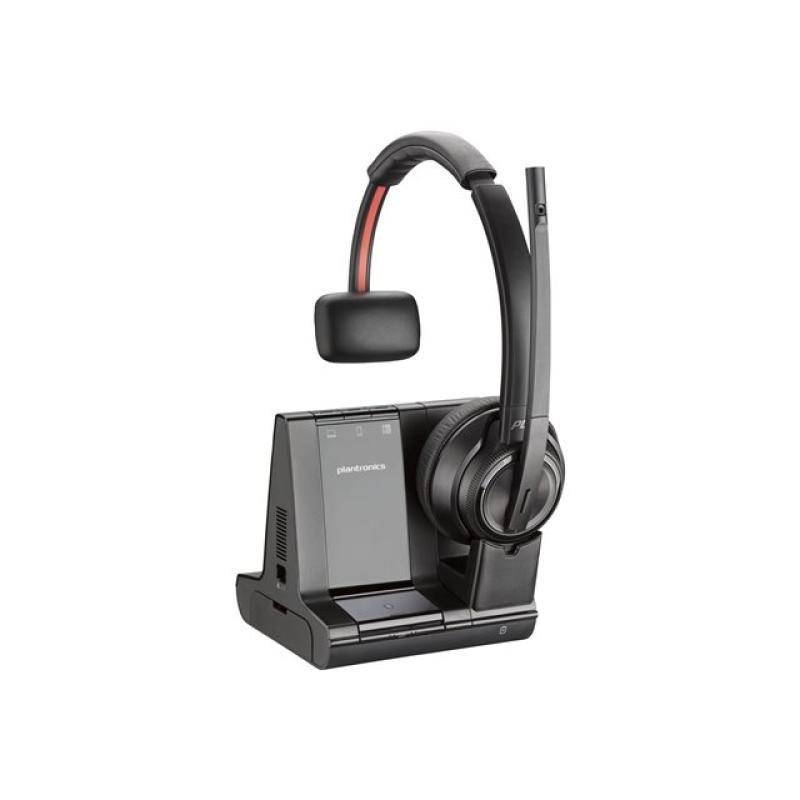 Auriculares poly savi 8210 uc dect inalambrico negro