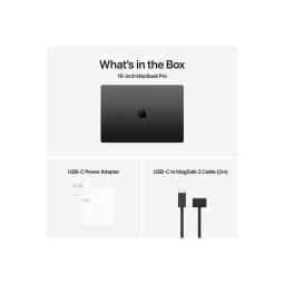 Portatil apple macbook pro 16 - apple m4 - 24gb - ssd 512gb - 16.2 pulgadas - space black