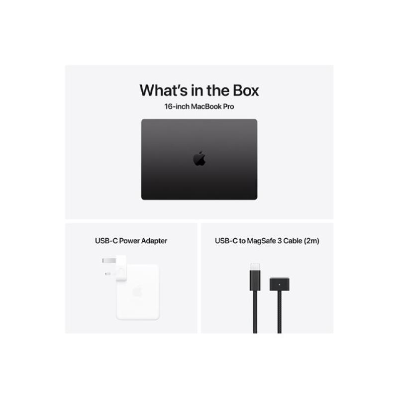 Portatil apple macbook pro 16 - apple m4 - 24gb - ssd 512gb - 16.2 pulgadas - space black