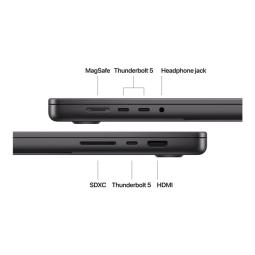 Portatil apple macbook pro 16 - apple m4 - 24gb - ssd 512gb - 16.2 pulgadas - space black