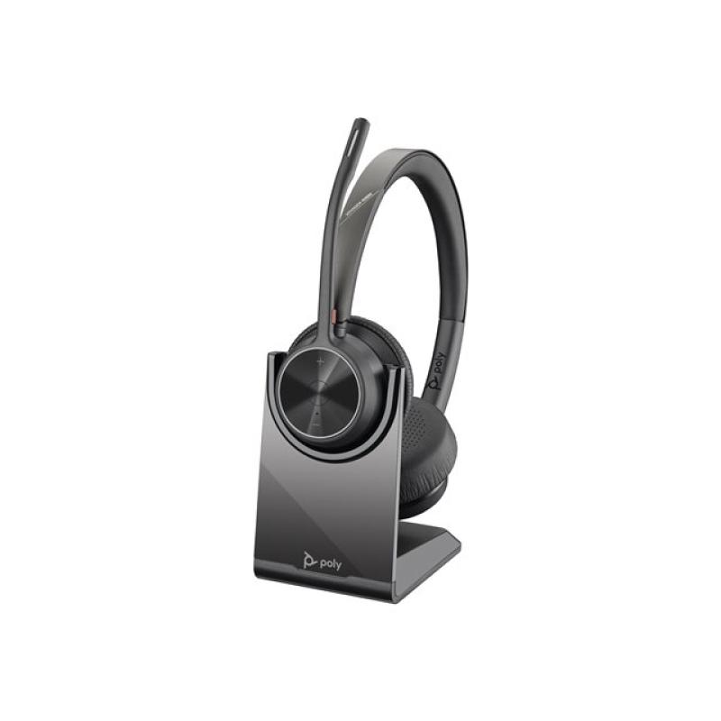 Auriculares poly voyager 4320 inalambrico negro