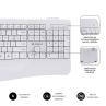 Teclado + raton subblim combo dual office prowave blanco