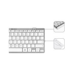Teclado + raton subblim combo plata portugues