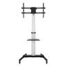Soporte suelo con ruedas ewent vesa hasta 86 pulgadas 600x400mm max 50kg