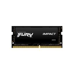 Memoria ram ddr4 64gb 2x32gb kingston - 3200mhz - pc4 - 25600 - fury impact - cl20 - 1.2v - sodimm