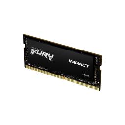 Memoria ram ddr4 64gb 2x32gb kingston - 3200mhz - pc4 - 25600 - fury impact - cl20 - 1.2v - sodimm