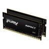 Memoria ram ddr4 64gb 2x32gb kingston - 3200mhz - pc4 - 25600 - fury impact - cl20 - 1.2v - sodimm