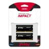 Memoria ram ddr4 64gb 2x32gb kingston - 3200mhz - pc4 - 25600 - fury impact - cl20 - 1.2v - sodimm
