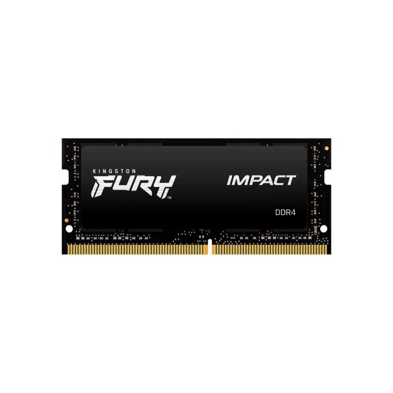 Memoria ram ddr4 64gb 2x32gb kingston - 3200mhz - pc4 - 25600 - fury impact - cl20 - 1.2v - sodimm