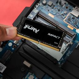Memoria ram ddr4 64gb 2x32gb kingston - 3200mhz - pc4 - 25600 - fury impact - cl20 - 1.2v - sodimm