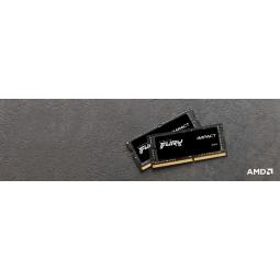 Memoria ram ddr4 64gb 2x32gb kingston - 3200mhz - pc4 - 25600 - fury impact - cl20 - 1.2v - sodimm