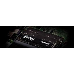Memoria ram ddr4 64gb 2x32gb kingston - 3200mhz - pc4 - 25600 - fury impact - cl20 - 1.2v - sodimm
