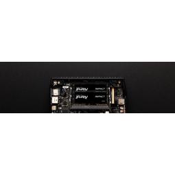 Memoria ram ddr4 64gb 2x32gb kingston - 3200mhz - pc4 - 25600 - fury impact - cl20 - 1.2v - sodimm