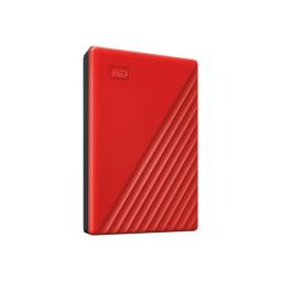 Disco duro externo hdd wd western digital 2tb my passport usb 3.2 rojo