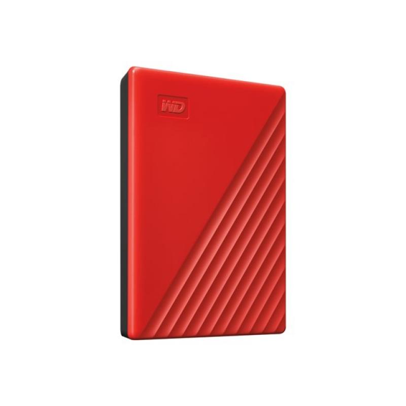 Disco duro externo hdd wd western digital 2tb my passport usb 3.2 rojo