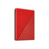 Disco duro externo hdd wd western digital 2tb my passport usb 3.2 rojo
