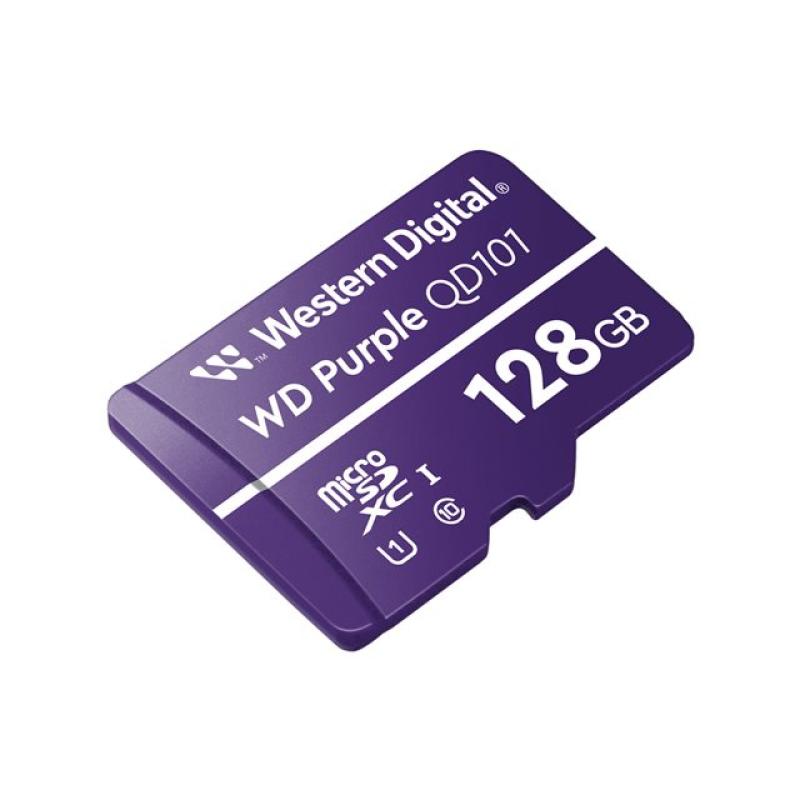 Tarjeta de memoria micro sdxc wd western digital purple sc qd101 128gb uhs - i cl10
