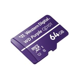 Tarjeta de memoria micro sdxc wd western digital purple sc qd101 64gb uhs - i cl10