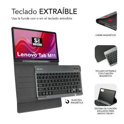 Funda + teclado subblim keytab pro bt para lenovo tab m11