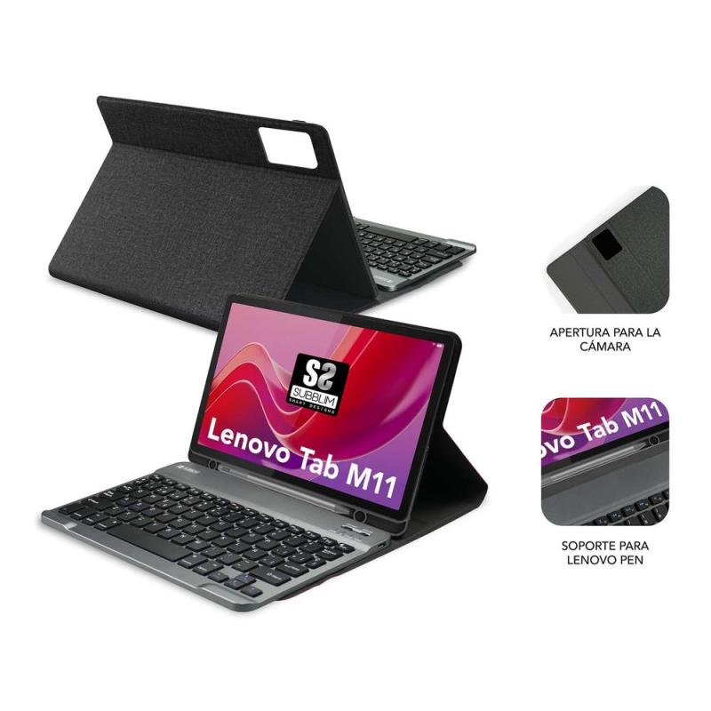 Funda + teclado subblim keytab pro bt para lenovo tab m11