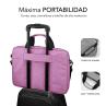 Maletin subblim air padding para portatil 15.6 pulgadas rosa