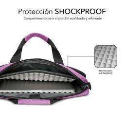 Maletin subblim air padding para portatil 15.6 pulgadas rosa