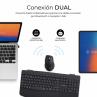Teclado + raton subblim combo dual office prowave negro