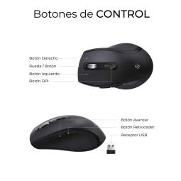 Teclado + raton subblim combo dual office prowave negro