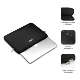 Funda subblim business laptop sleeve neoprene v2 para portatil 14 pulgadas negra