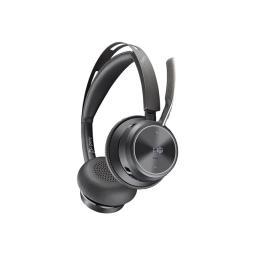 Auriculares poly voyager focus 2 inalambrico negro