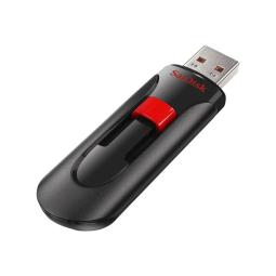 Memoria usb 2.0 sandisk 32gb cruzer glide negro - rojo