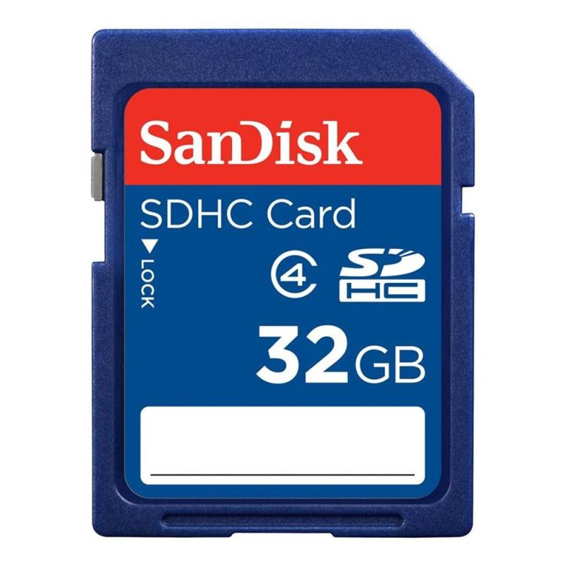 Tarjeta memoria secure digital sd 32gb sandisk clase 4 sdhc