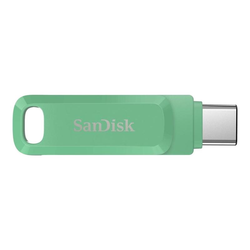 Memoria usb 3.2 usb tipo c sandisk 64gb ultra dual drive go verde absenta