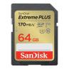 Tarjeta memoria secure digital sdxc 64gb sandisk extreme plus clase 10 uhs - i u3