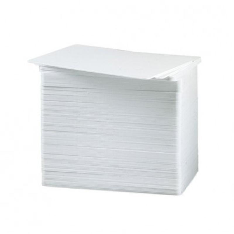 Tarjeta pvc blanca zebra premier pack - 100u