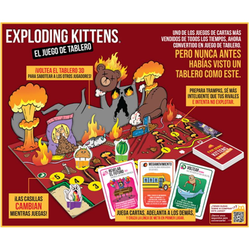 Juego de mesa exploding kittens: el juego de tablero