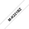 Cinta laminada brother mk221bz 9mm x 8m