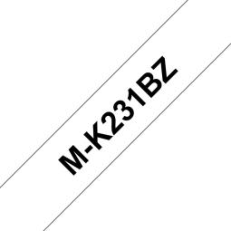 Cinta laminada brother mk231bz-br/- 12mm x 8m