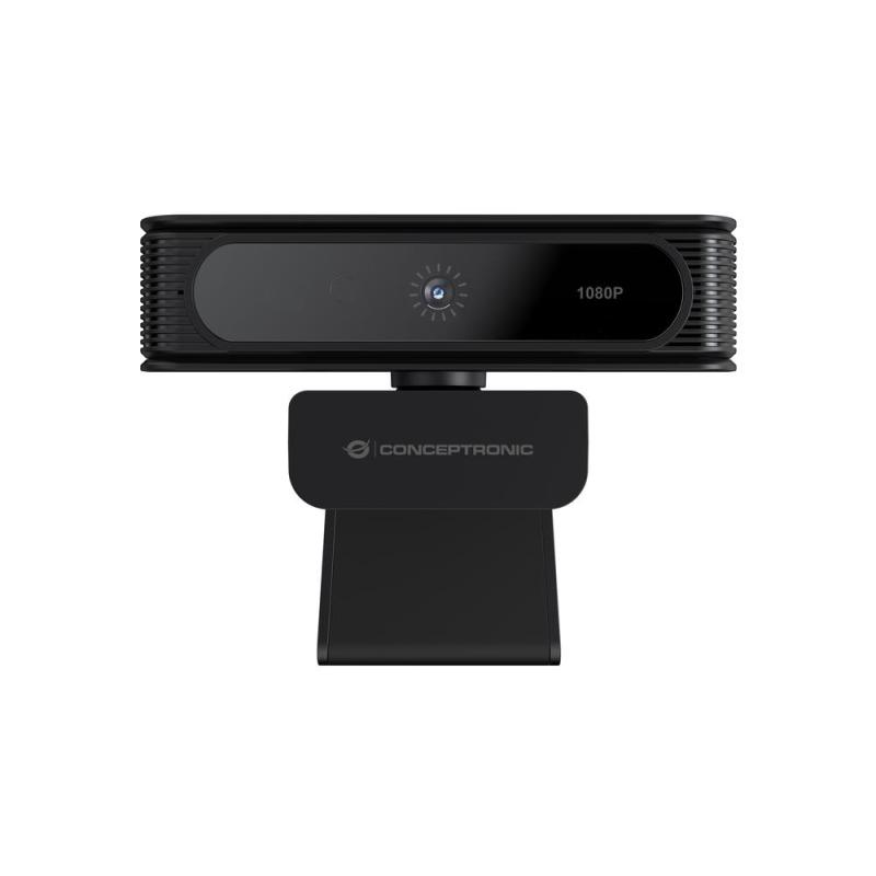 Webcam fhd conceptronic amdis 1080p usb reconocimiento facial windows hello 30fps angulo vision 80º